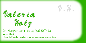 valeria wolz business card